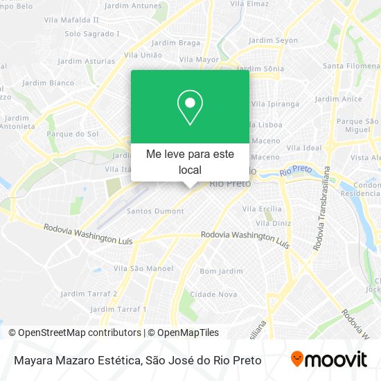 Mayara Mazaro Estética mapa