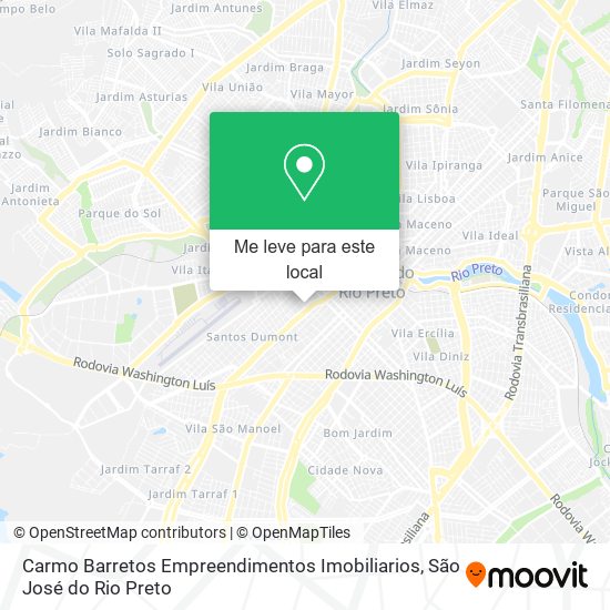 Carmo Barretos Empreendimentos Imobiliarios mapa