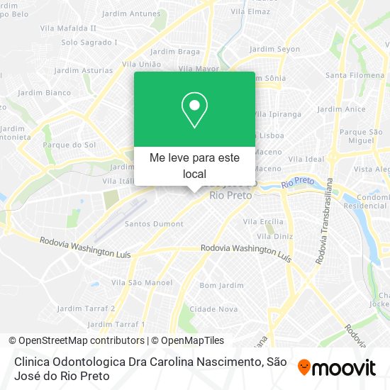 Clinica Odontologica Dra Carolina Nascimento mapa