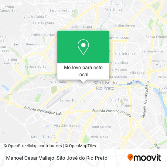 Manoel Cesar Vallejo mapa
