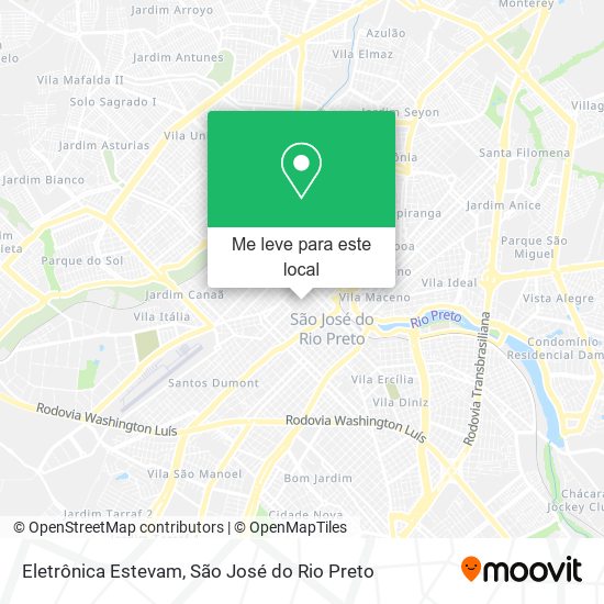 Eletrônica Estevam mapa