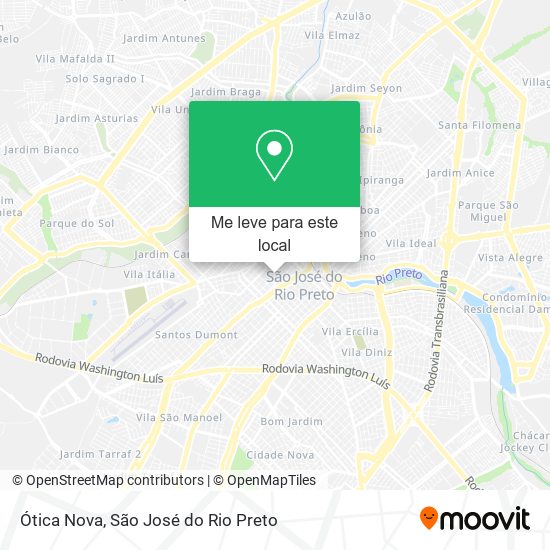 Ótica Nova mapa