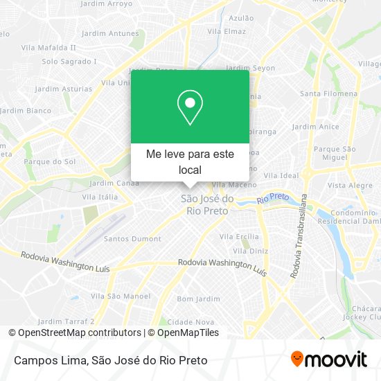Campos Lima mapa