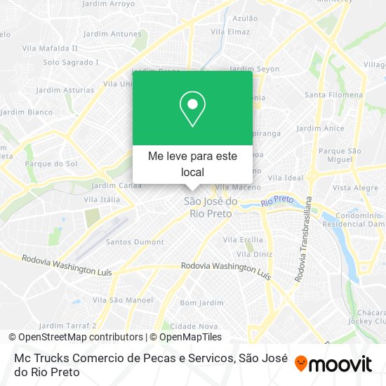 Mc Trucks Comercio de Pecas e Servicos mapa