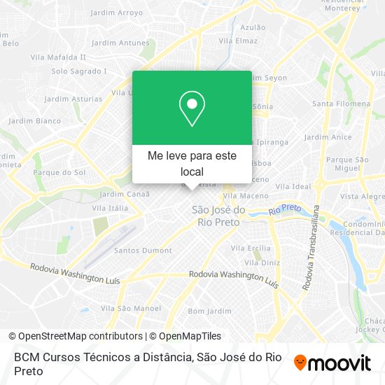 BCM Cursos Técnicos a Distância mapa