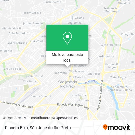 Planeta Bixo mapa