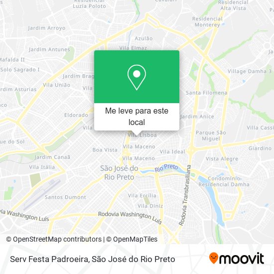 Serv Festa Padroeira mapa