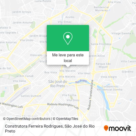 Construtora Ferreira Rodrigues mapa