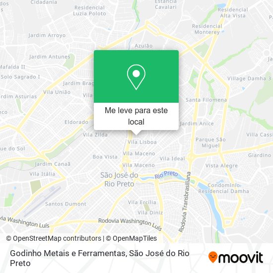 Godinho Metais e Ferramentas mapa