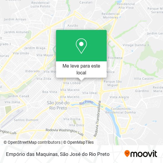 Empório das Maquinas mapa