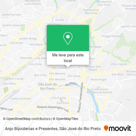 Anjo Bijouterias e Presentes mapa