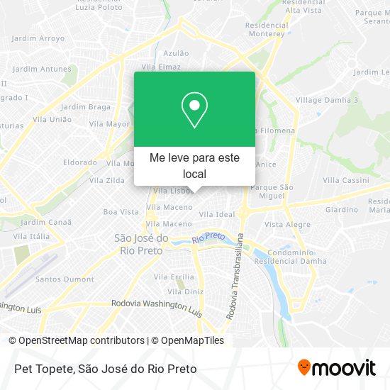 Pet Topete mapa