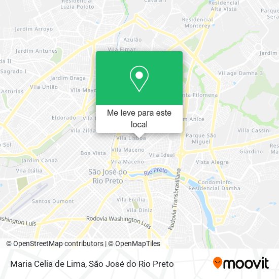 Maria Celia de Lima mapa