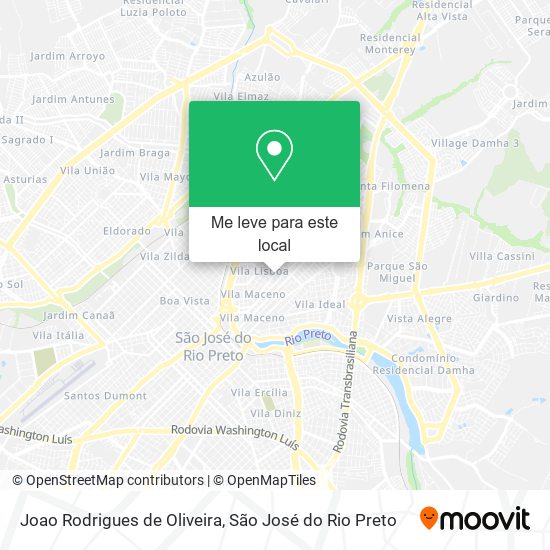 Joao Rodrigues de Oliveira mapa