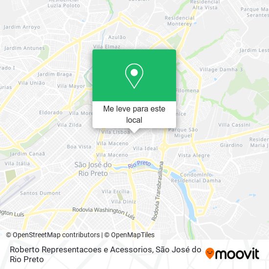 Roberto Representacoes e Acessorios mapa