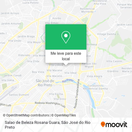 Salao de Beleza Rosana Guara mapa