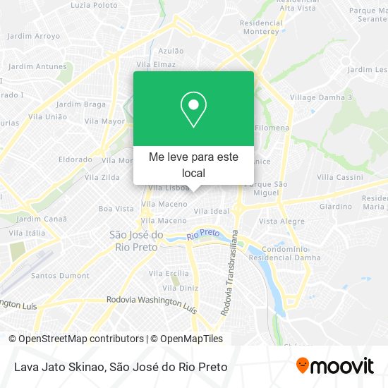 Lava Jato Skinao mapa