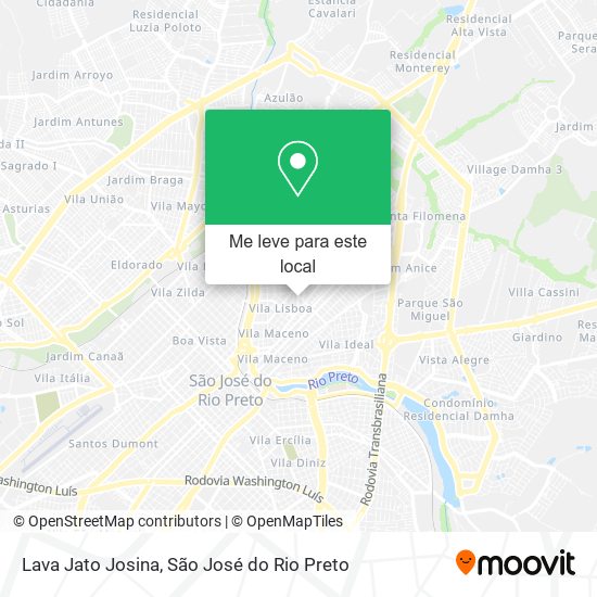 Lava Jato Josina mapa