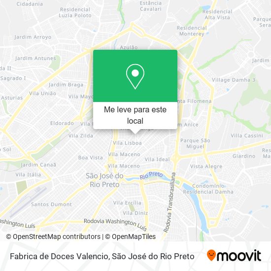 Fabrica de Doces Valencio mapa