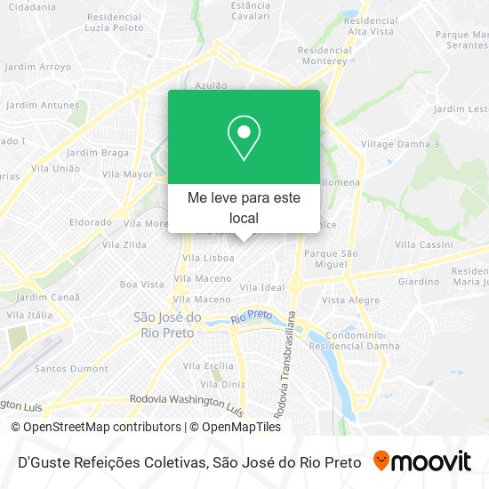 D'Guste Refeições Coletivas mapa