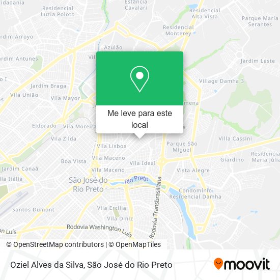 Oziel Alves da Silva mapa