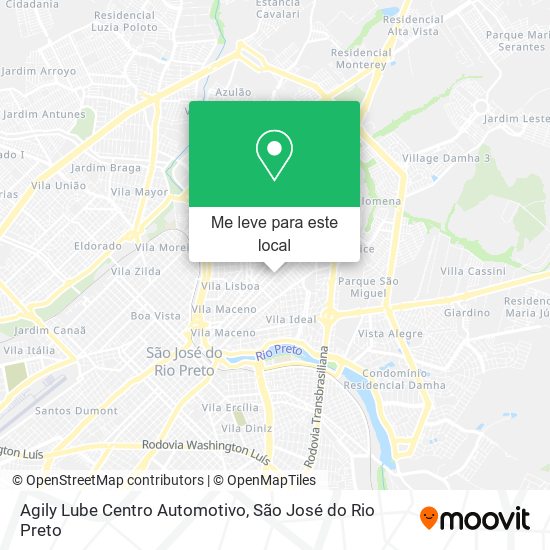 Agily Lube Centro Automotivo mapa