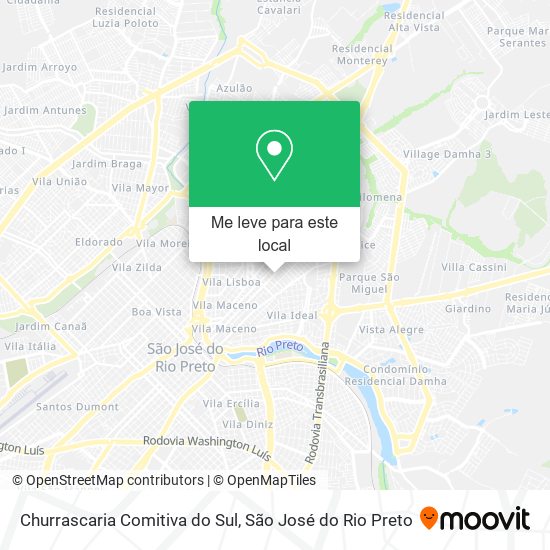 Churrascaria Comitiva do Sul mapa