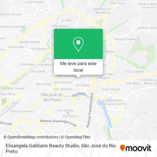 Elisangela Galdiano Beauty Studio mapa