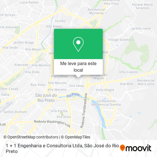 1 + 1 Engenharia e Consultoria Ltda mapa