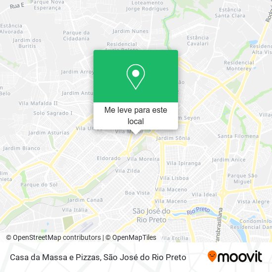 Casa da Massa e Pizzas mapa