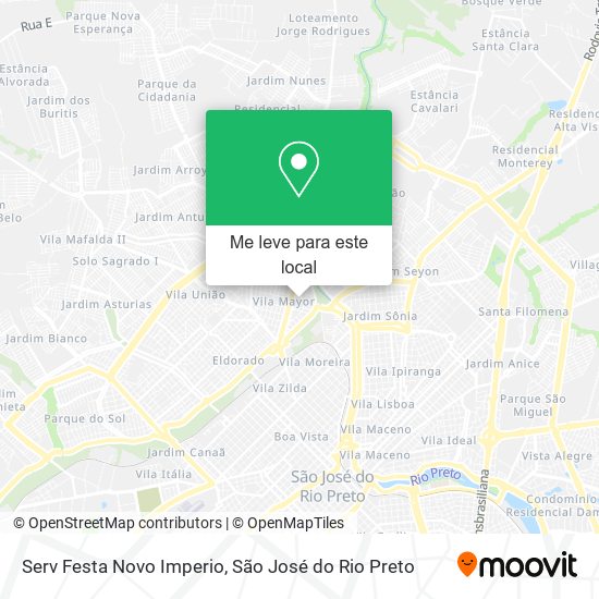 Serv Festa Novo Imperio mapa