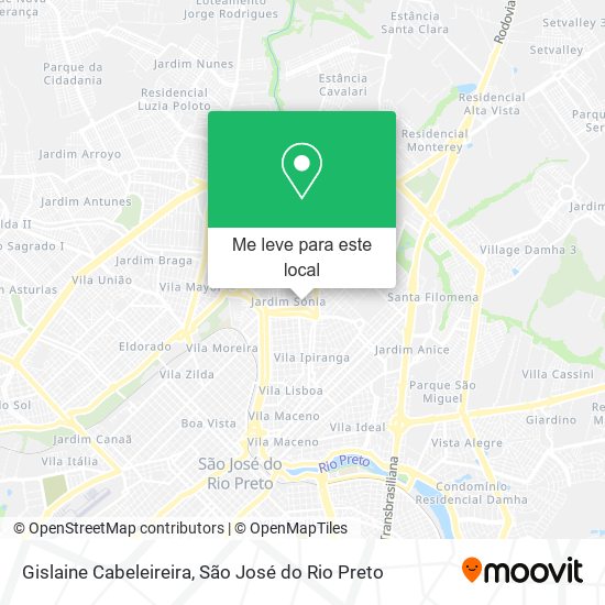 Gislaine Cabeleireira mapa