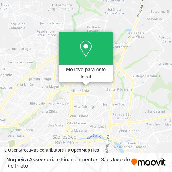 Nogueira Assessoria e Financiamentos mapa