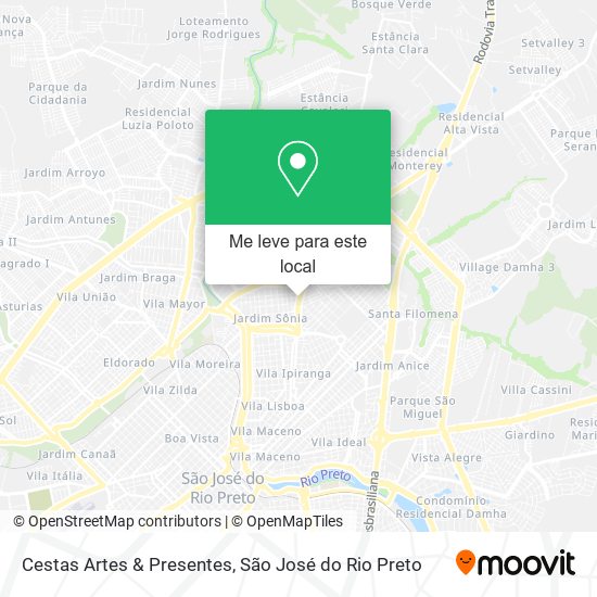 Cestas Artes & Presentes mapa