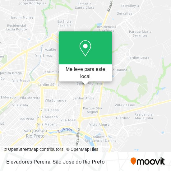 Elevadores Pereira mapa