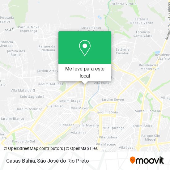 Casas Bahia mapa