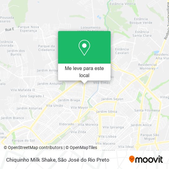 Chiquinho Milk Shake mapa