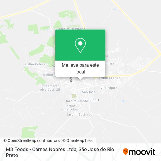 M3 Foods - Carnes Nobres Ltda mapa