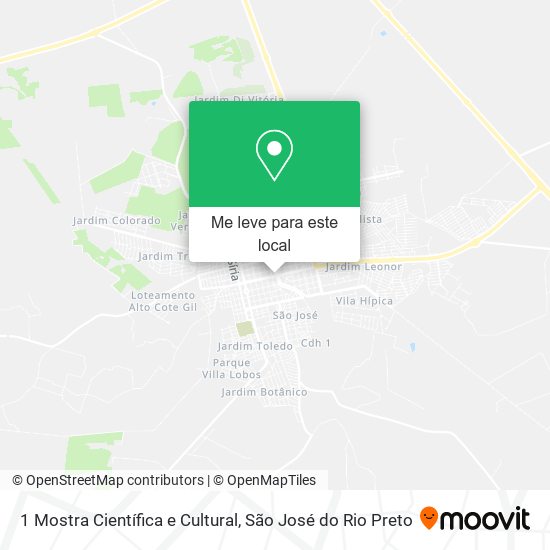 1 Mostra Científica e Cultural mapa