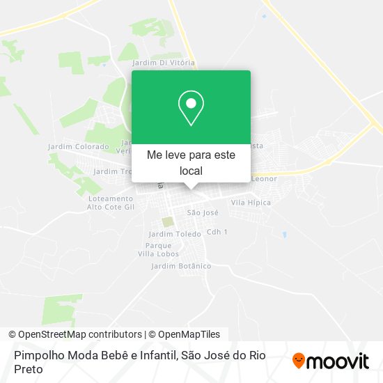 Pimpolho Moda Bebê e Infantil mapa