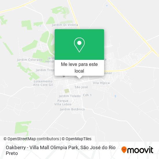 Oakberry - Villa Mall Olimpia Park mapa