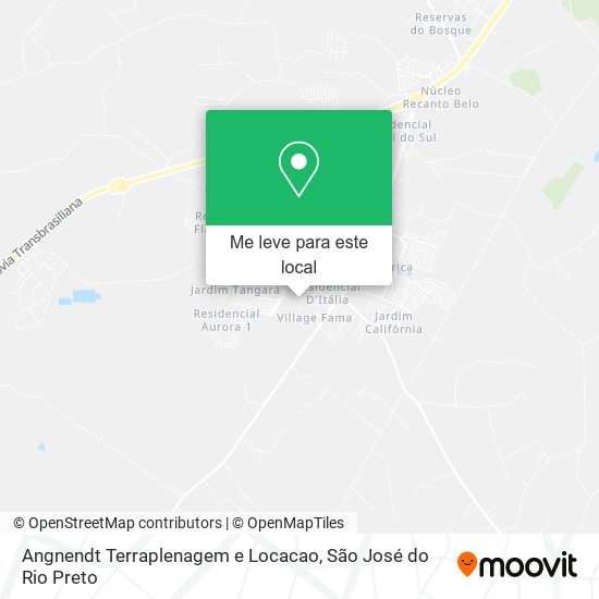 Angnendt Terraplenagem e Locacao mapa