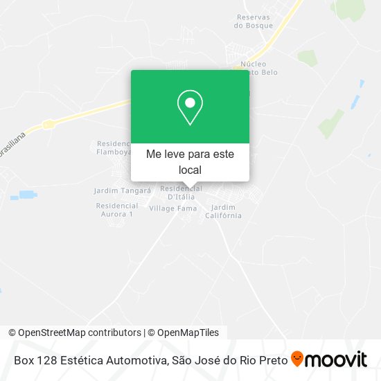Box 128 Estética Automotiva mapa