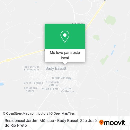 Residencial Jardim Mônaco - Bady Bassit mapa