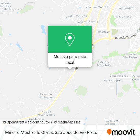 Mineiro Mestre de Obras mapa