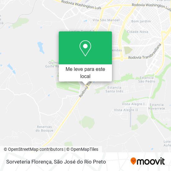 Sorveteria Florença mapa