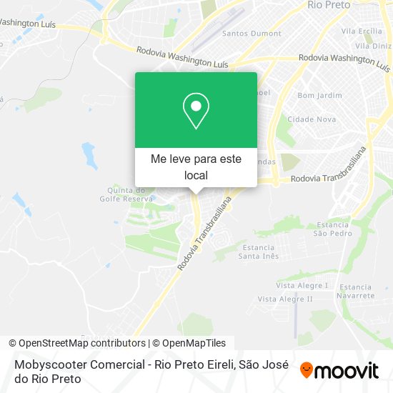 Mobyscooter Comercial - Rio Preto Eireli mapa