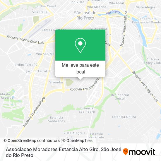 Associacao Moradores Estancia Alto Giro mapa