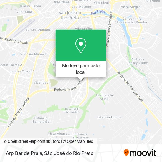 Arp Bar de Praia mapa