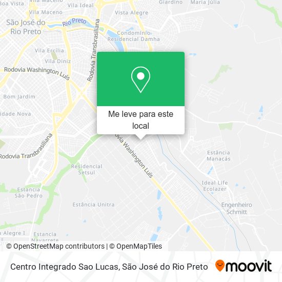Centro Integrado Sao Lucas mapa